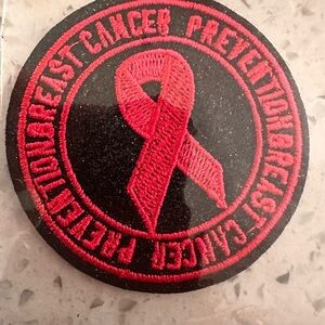 Red Awareness Ribbon Patch